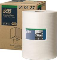 Tork Cleaning Combi rol reinigingsdoek - 1-laags - wit - 510137 - thumbnail