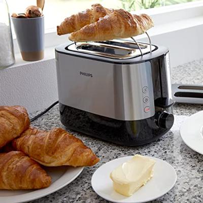Philips Viva Collection Extra brede broodrooster met 2 sleuven, broodrooster