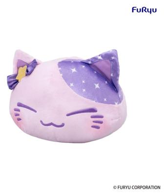 Nemuneko Cat Big Plush Figure Purple 35 cm