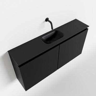 MONDIAZ TURE 100cm toiletmeubel urban. EDEN wastafel urban midden geen kraangat