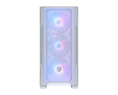MSI MAG FORGE M100R Midi Tower Transparant, Wit