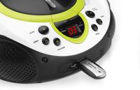 Lenco Kinderen Radio CD-speler SCD-38, draagbare FM-radio met CD/MP3-speler en USB, groen - thumbnail