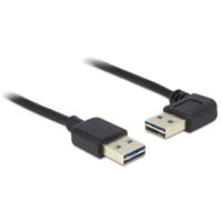 Delock 85176 Kabel EASY-USB 2.0 Type-A male > EASY-USB 2.0 Type-A male haaks links / rechts 0,5 m - thumbnail