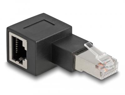 Delock RJ45 Netwerk Adapter [1x RJ45-stekker - 1x RJ45-bus] Zwart