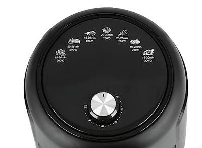 GourmetMaxx Heißluft-Fritteuse 2,3l 1000W schwarz Airfryer 1000 W Zwart