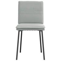 Eetkamerstoelen 2 st fluweel lichtgrijs - thumbnail