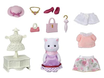 SYLVANIAN FAMILIES 5461 De modekoffer en grote zus Perzische kat - thumbnail