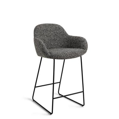 Jesper Home Barkruk 'Kushi' Slide Black, kleur Skyfall (zithoogte 67cm)