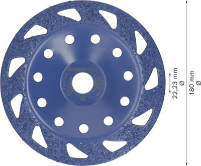 Bosch Accessoires EXPERT Multi Material carbide Slijpkop medium | schuin | 180 mm | 22,23 mm - 2608901750