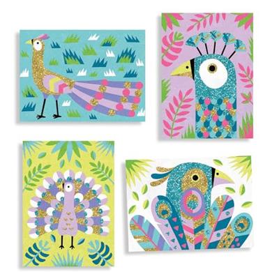 Gekleurd zandatelier Prachtige Vogels meerdere kleuren