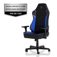 Nitro Concepts X1000 Gaming stoel Zwart/blauw - thumbnail