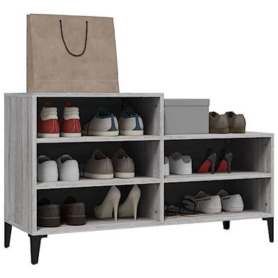 Schoenenkast 102x36x60 cm bewerkt hout sonoma grijs