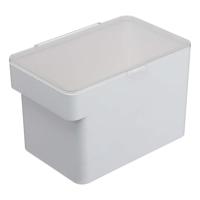 YAMAZAKI 5611 TOWER-container voor diervoeders met maatbeker 6L, droogvoer: ca. 3,5 kg, wit, ABS-hars/siliconen, minimalistisch ontwerp, 30 x 19,7 x 19,2 cm (l x b x h) - thumbnail