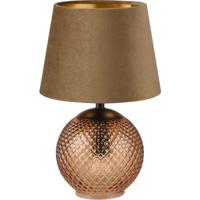 LED Tafellamp Amber Glas - E14 Fitting - Sfeervolle Tafelverlichting - thumbnail