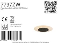 Steinhauer Plafondlamp LED 7797zw zwart - thumbnail