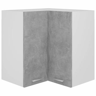 Hanghoekkast Lyon 57x57x60 cm bewerkt hout betongrijs