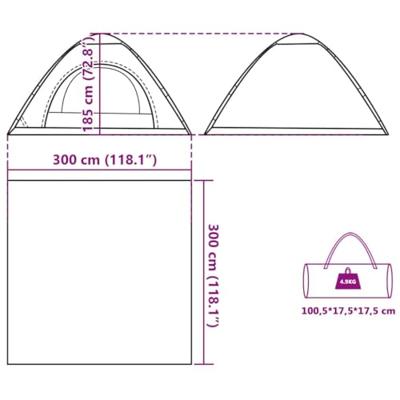 Tent 5-persoons snelontgrendeling verduisterende stof wit Tent 5-persoons snelontgrendeling verduisterende stof wit