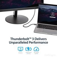 StarTech.com 0.5M THUNDERBOLT 3 CABLE 0.5m Thunderbolt 3 (40Gbps), TBLT34MM50CM - thumbnail