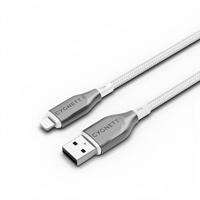 Cygnett Gepantserde Lightning naar USB-A Kabel - Wit 2m - thumbnail