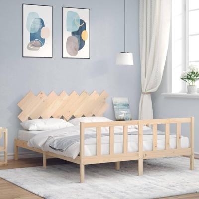 Bedframe zonder matras massief grenenhout 160x200 cm