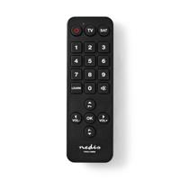 Nedis TVRC21SNBK Universele Afstandsbediening Grote Knoppen Voorgeprogrammeerd Bedient 2 Apparaten - thumbnail