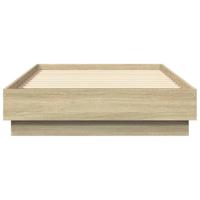 Bedframe zonder matras hout sonoma eikenkleurig 75x190 cm - thumbnail