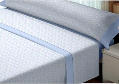 Beddengoedset D'Or ROMA Blauw Bed van 90 Franela