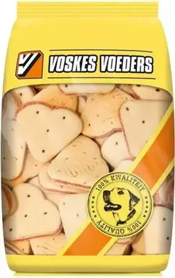 Voskes hondenkoekjes hartjes met merg 400g