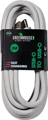 Greenmouse kabel, USB-C naar USB-C, 2 m, woven