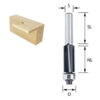 ENT Kantenfrees HM A/B 12,7/25,4mm, Kolf 8mm, snijkant onder hoek - 7913460 - 7913460