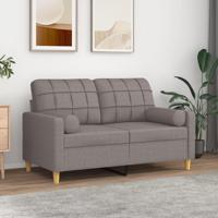VidaXL Sierkussens 2 st 15x50 cm stof taupe - thumbnail
