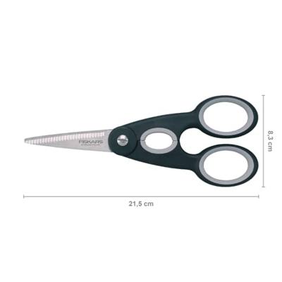 Fiskars 1003034 Huishoudschaar Linkshandig, Rechtshandig 220 mm Zwart