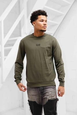 EA7 Emporio Armani 8NPM30 Sweater Heren Groen - Maat L - Kleur: Zwart | Soccerfanshop