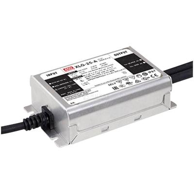 MEAN WELL XLG-25-A LED-driver Constant vermogen 25 W 250 mA - 1.05 A 22 - 54 V/DC PFC-schakeling, Instelbaar, Niet dimbaar, Montage op ontvlambare
