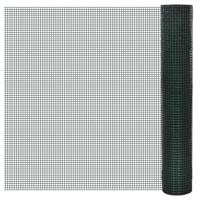 Kippengaas 25x1 m gegalvaniseerd staal met PVC-coating groen - thumbnail