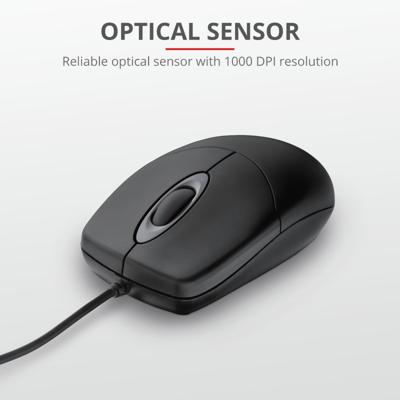 Trust TM-100 muis USB Type-A Optisch 1000 DPI Ambidextrous