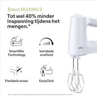 Braun handmixer multimix 3 450W vario 5 senelheden turbo garden deeghaken - thumbnail