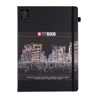 Schetsboek sakura 80 zwarte vellen 210x297mm zwart - thumbnail