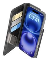 Cellularline Book Agenda 2 Case Backcover Apple iPhone 16 Zwart Stootbestendig - thumbnail