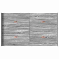 Opbergbedframe met lade Grijs sonoma 120 x 200 cm Bewerkt hout - thumbnail