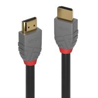 LINDY 36968 HDMI-kabel Aansluitkabel HDMI-A-stekker, HDMI-A-stekker 15.00 m Zwart, Grijs - thumbnail