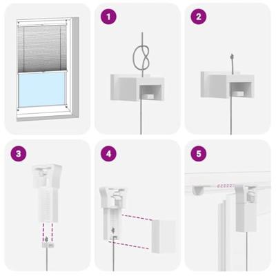 VidaXL Plisséjaloezie 110x150 cm wit
