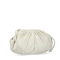 Manfield leren schoudertas ecru - thumbnail