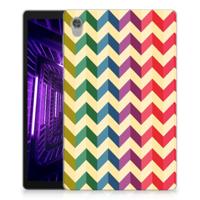 Lenovo Tab M10 HD (2de generatie) Hippe Hoes Zigzag Multi Color - thumbnail