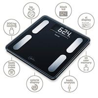 Beurer BF 400 Signature Line Analyse-personenweegschaal Digitaal Weegbereik (max.): 200 kg Zwart - thumbnail