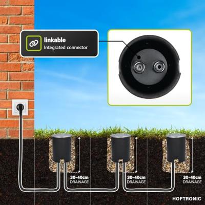 Set van 3 Lilly LED Grondspots - Dimbaar - Kantelbaar - GU10 - 4000K neutraal wit - 4 Watt 345 Lumen - Rond - IK10 - RVS - IP67 waterdicht