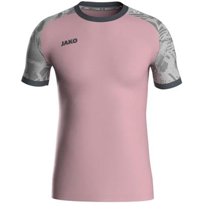 JAKO 4224 Shirt Iconic Km - Dusky Pink/Zachtgrijs/Antra Light - XXL