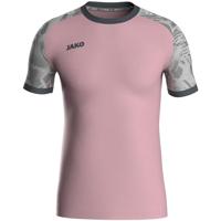 JAKO 4224 Shirt Iconic Km - Dusky Pink/Zachtgrijs/Antra Light - XXL - thumbnail
