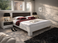 Bed en nachtkastjes VERO II 160x200 cm wit/carbon - thumbnail