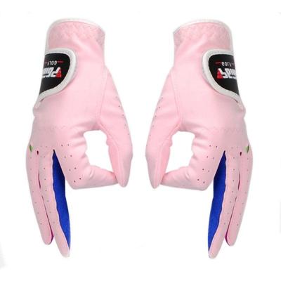 PGM een paar Golf microfiber doek zachte comfortabele handschoenen voor kinderen (kleur: roze maat: 14) PGM een paar Golf microfiber doek zachte comfortabele handschoenen voor kinderen (kleur: roze maat: 14)